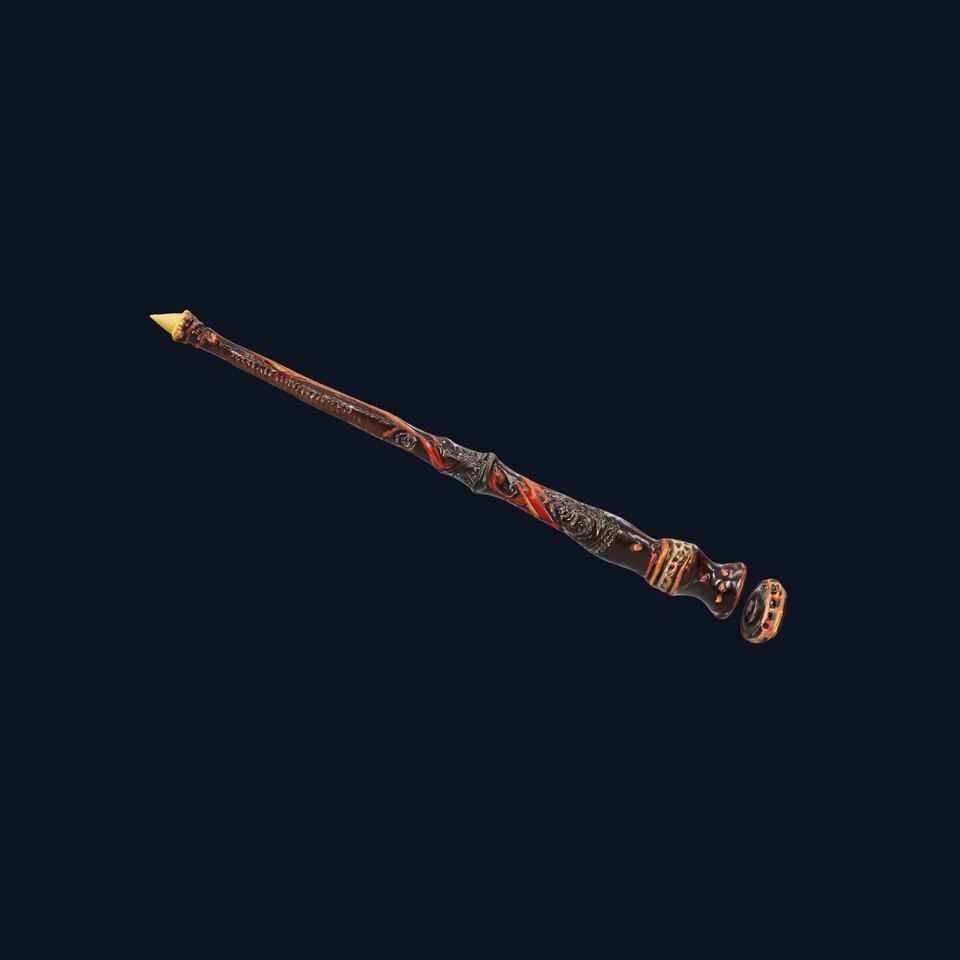 Ornate Magical Wand model pack
